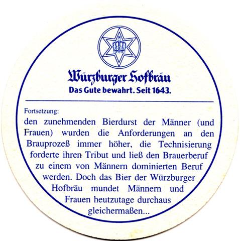 würzburg wü-by hof gesch 2b (rund215-6 bierbrauen-braun)